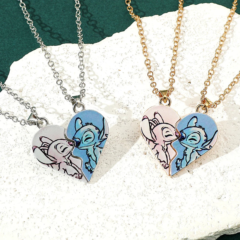 Corações Conectados: Colares do Stitch