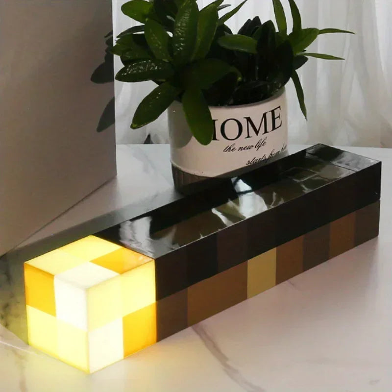 Luminária Tocha Minecraft