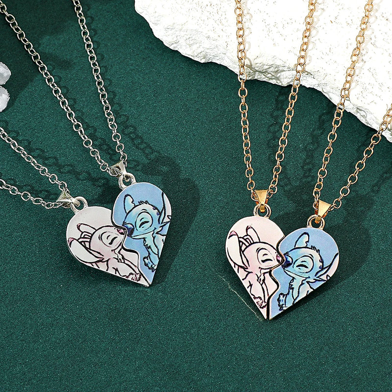 Corações Conectados: Colares do Stitch