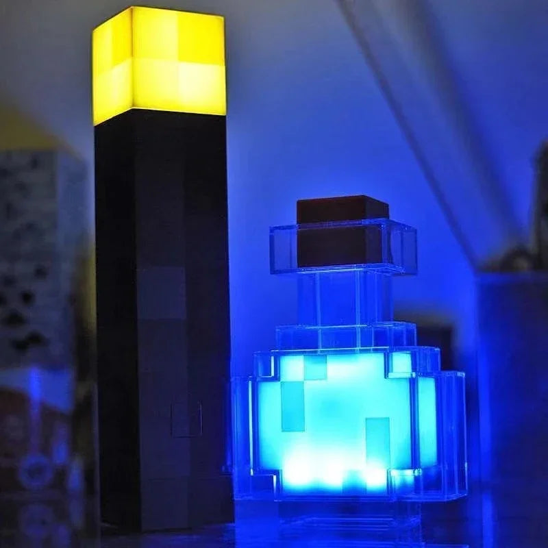 Luminária Tocha Minecraft