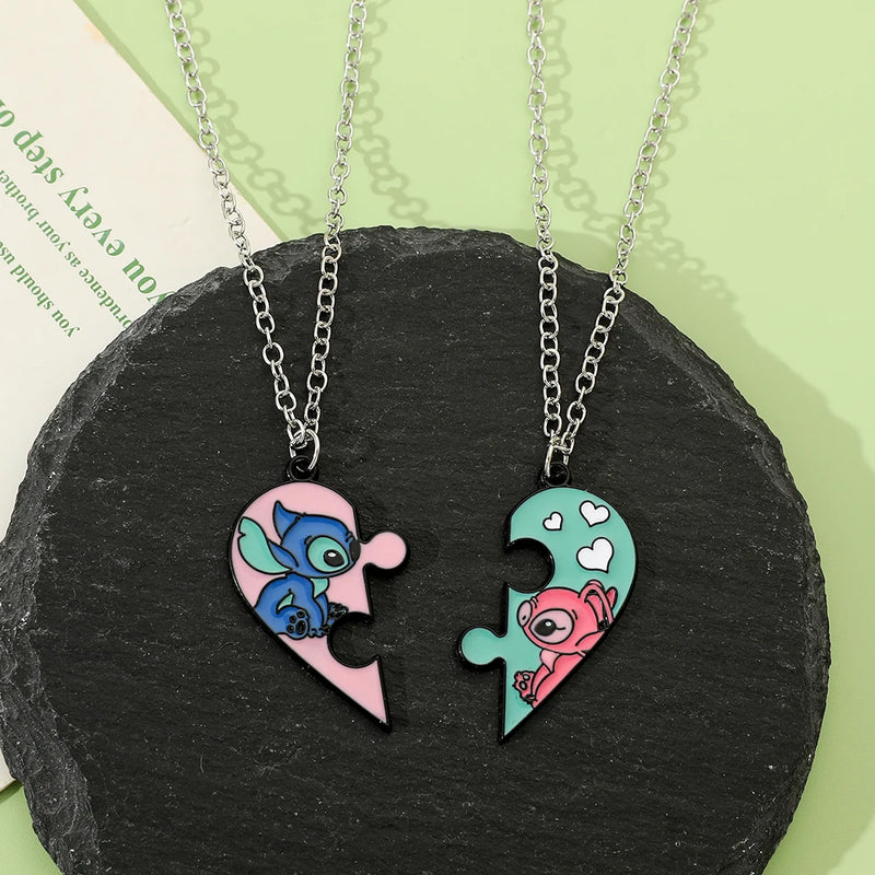Corações Conectados: Colares do Stitch